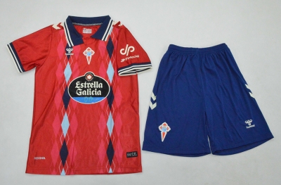 2627 Celta red third away kids kit
